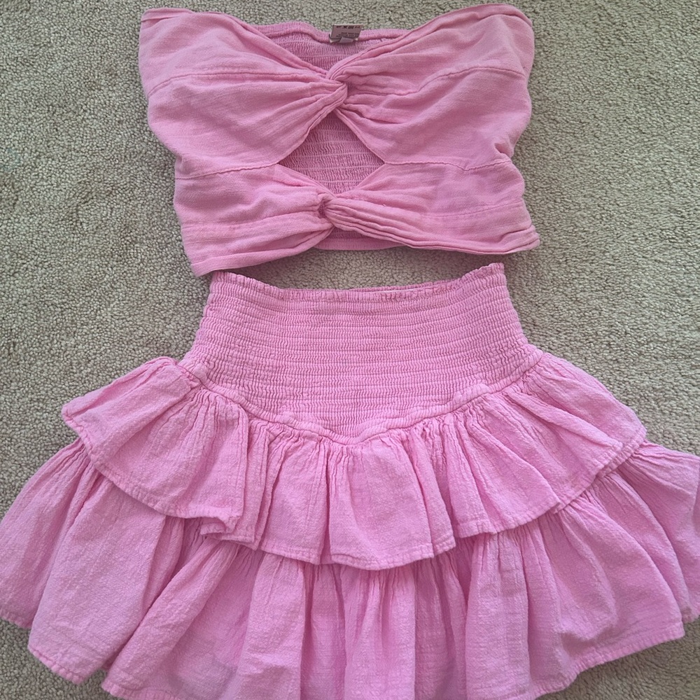 blanco by nature skirt and top set